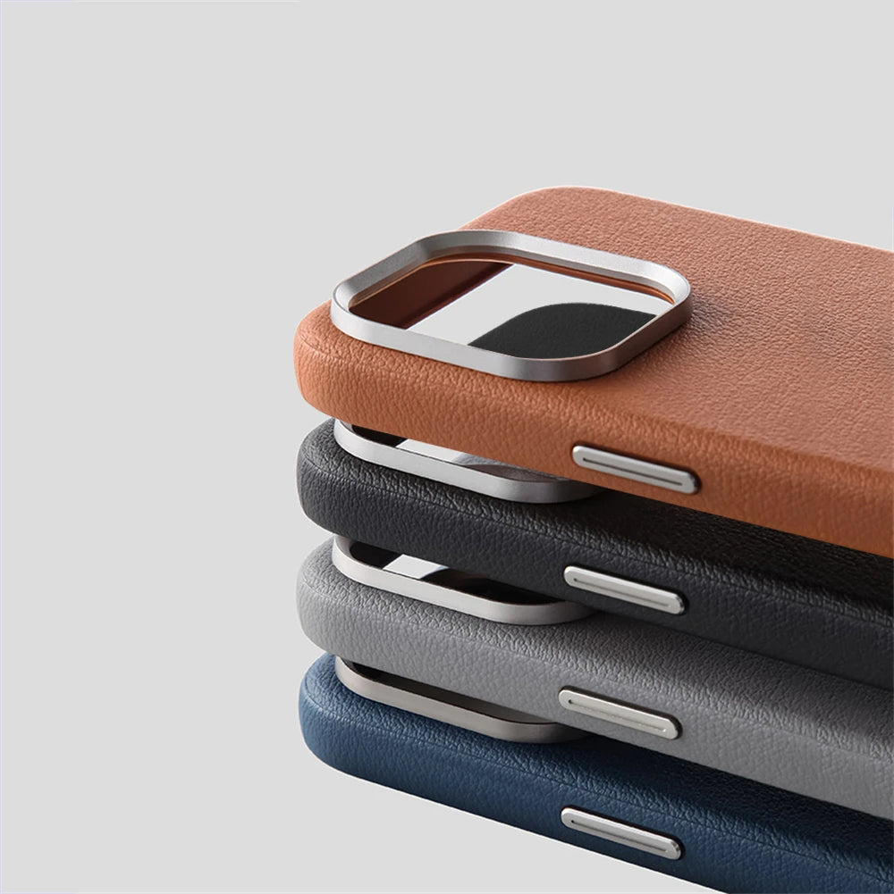 Luxury Leather Magnetic Case